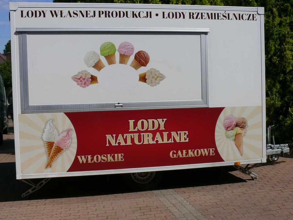 PRZYCZEPA do sprzedaży lodów