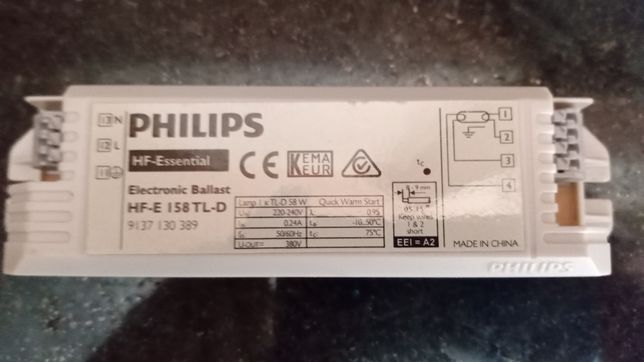 Philips HF-E 158 TL-D electrónico Balastro NOVO.