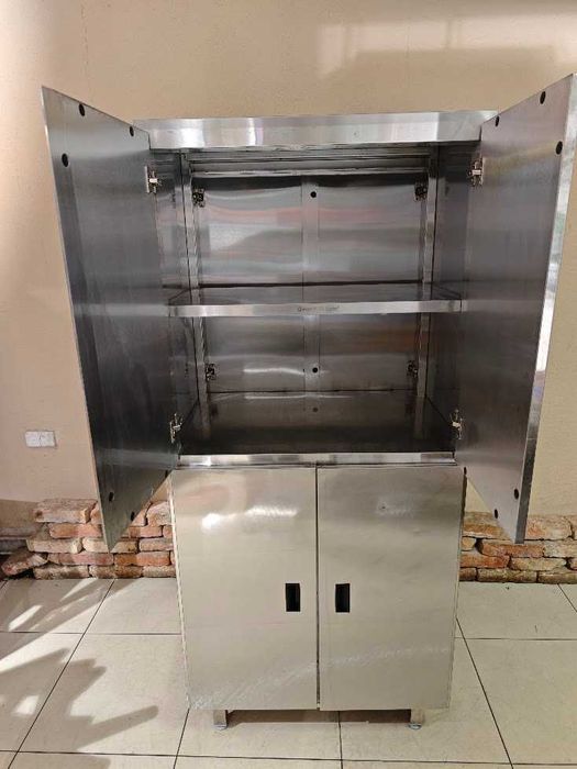 Szafa przelotowa GORT 80x60x180 – stal nierdzewna, drzwi skrzydłowe