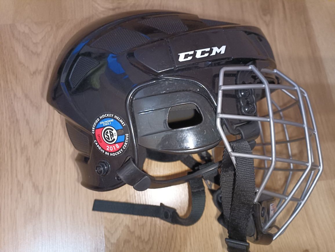 CCM Kask hokejowy 50 Combo z klatką 8-10 lat