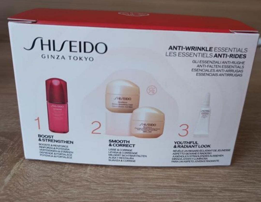 Набір для обличчя shiseido benefiance крем концентрат навколо очей про