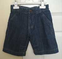 Krótkie spodenki, chłopiec, miękki jeans, Next, 4lata, 104cm