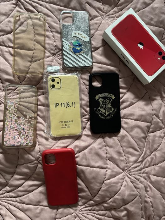 Zestaw etui i nowy kabel do iphone 11