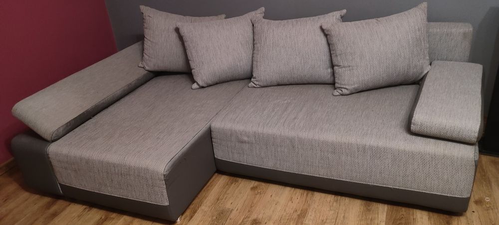 Narożnik rozkładany z funkcją spania