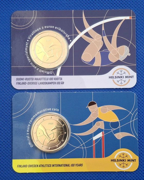 Finlândia - par de coincards de 2 euros