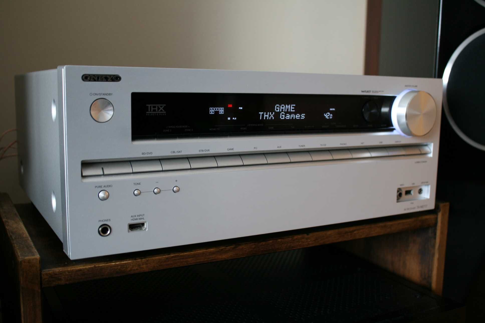 Mocny amplituner Onkyo TX NR 717 PHONO WiFi USB wzmacniacz kino domowe