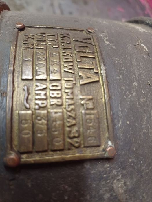 Zabytkowy silnik elektryczny 380 V