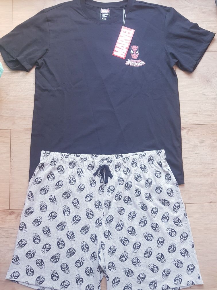 Nowa bawełniana piżama męska marki Marvel Spider-man rozmiar 2XL