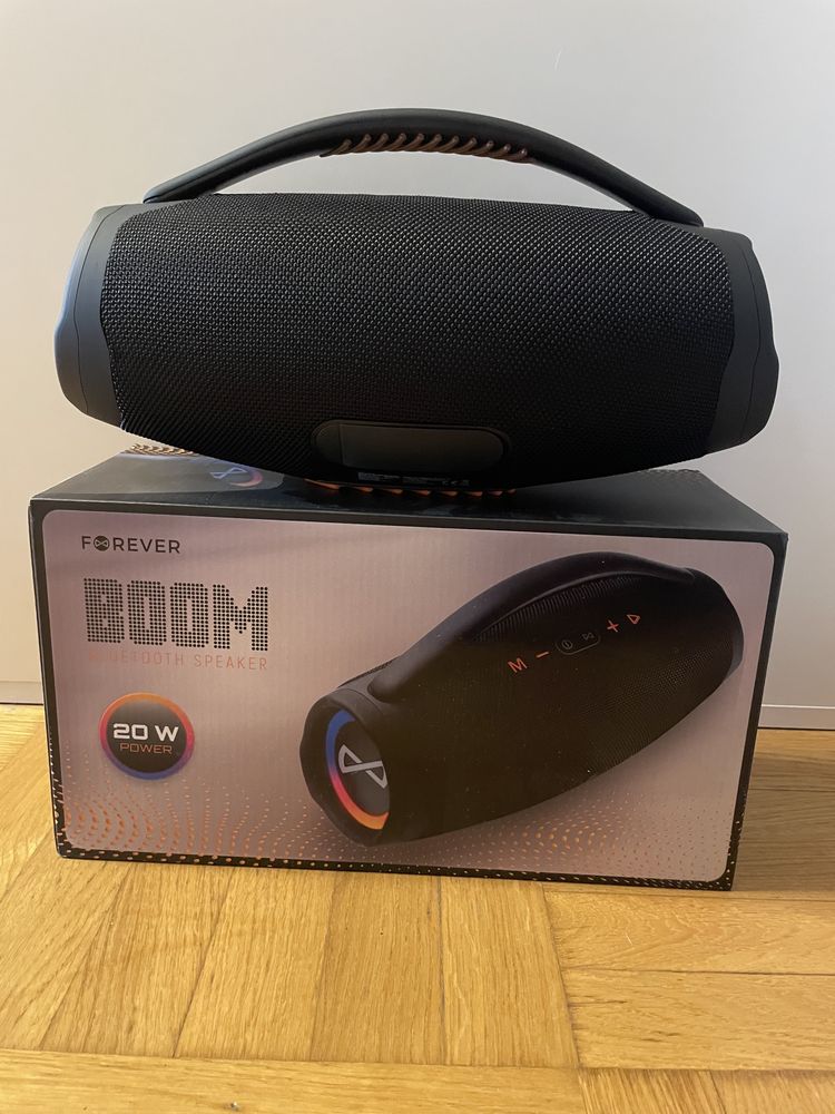 Głośnik przenośny 20W Bluetooth speaker CZARNY Forever