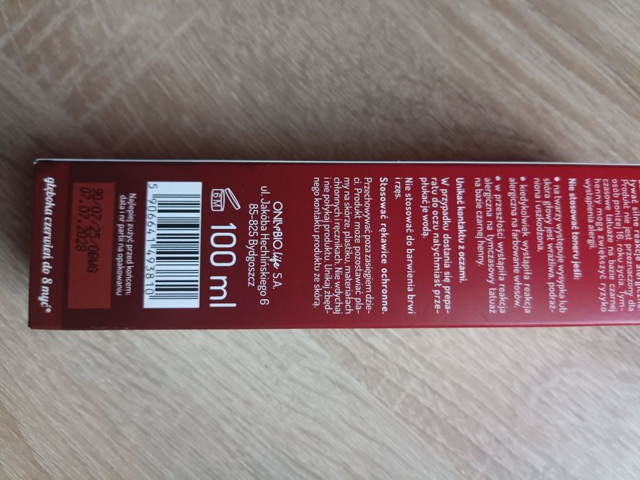 Toner do włosów cherry pie