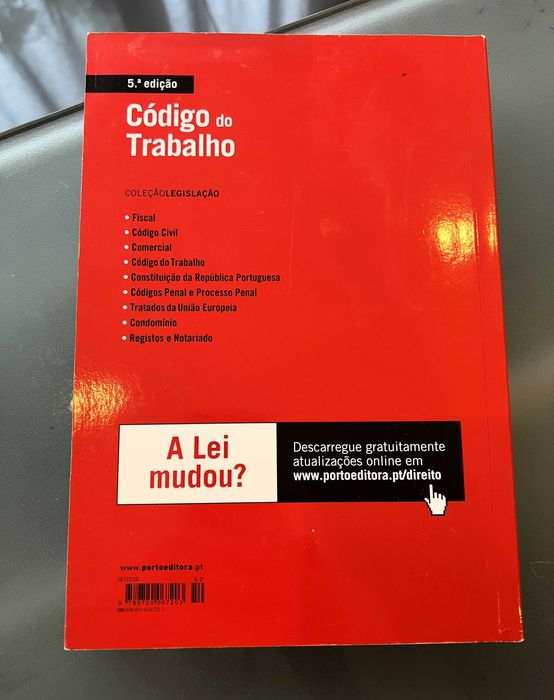 Livro novo 'Código do Trabalho'