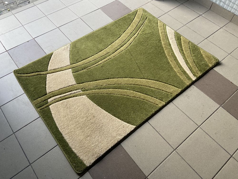 Dywan zielony Mimosa Oregano 120x170cm gruby nowoczesny Jysk