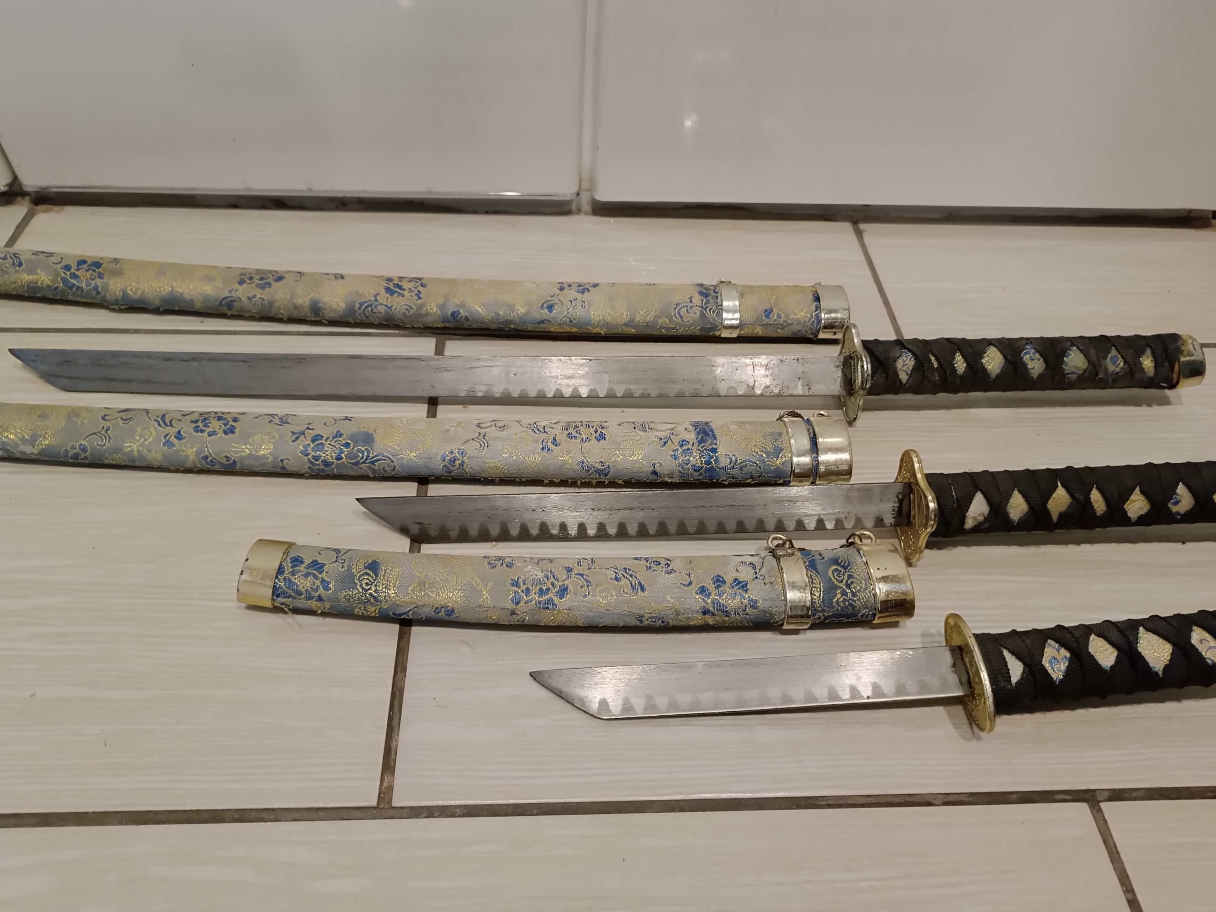 Miecz samurajski katana 3 sztuki replika
