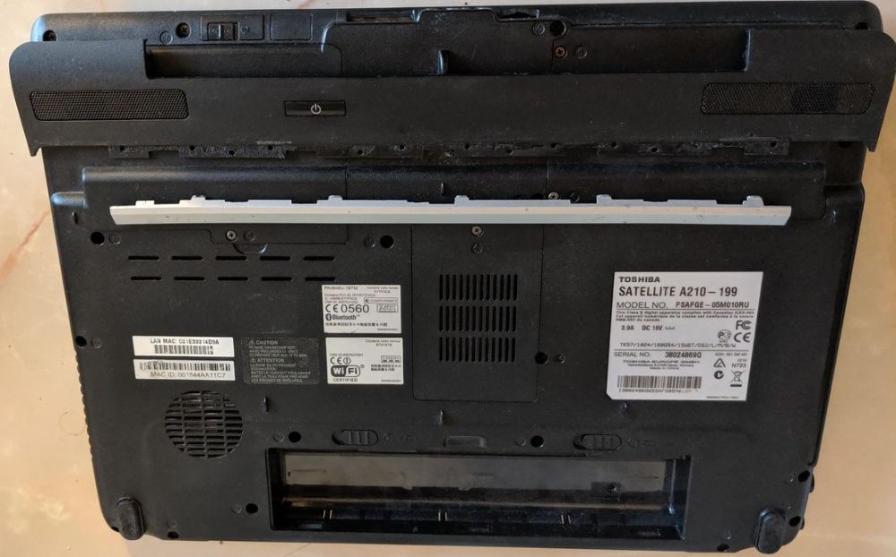 Корпус ноутбука Toshiba Satellite A-210