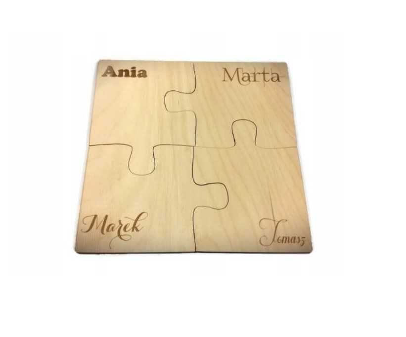 Podkładki puzzle z grawerem na Prezent