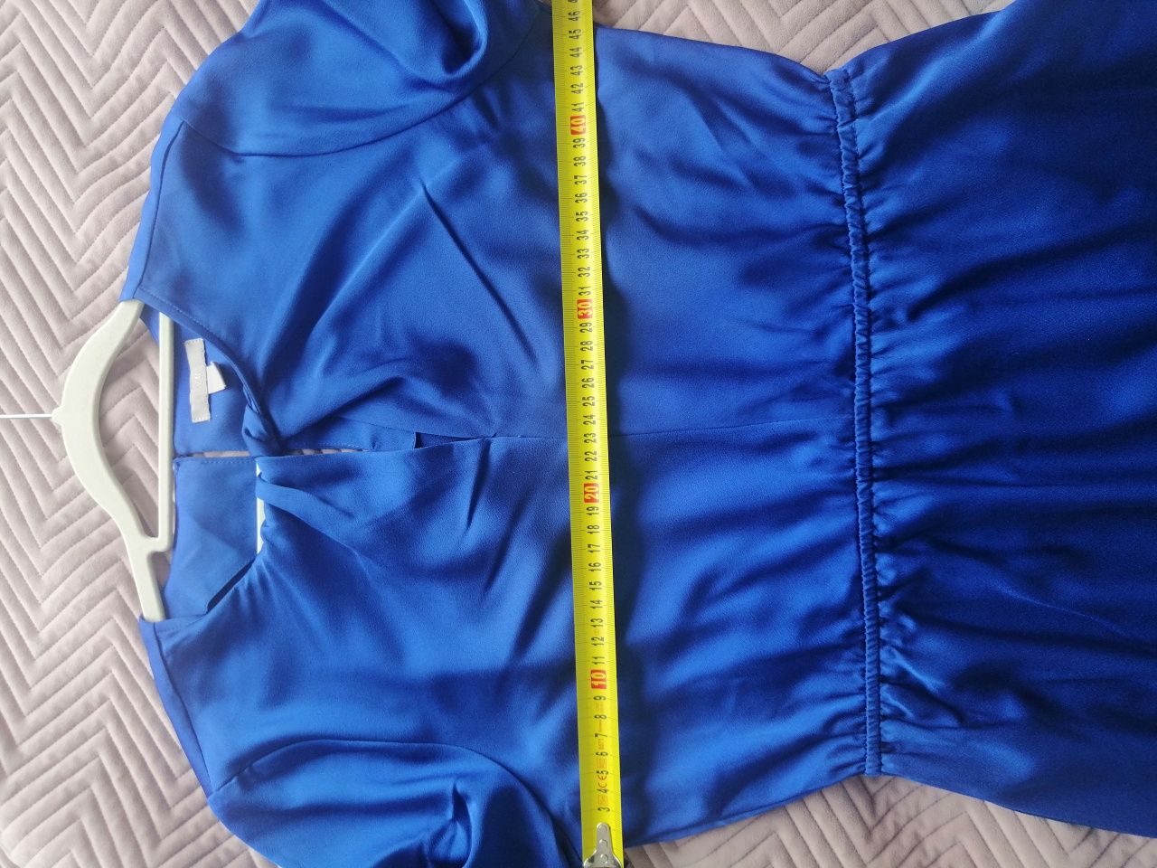 Sukienka kobaltowa niebieska H&M