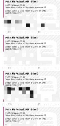 Bilety Polsat Hit Festiwal 2024 dla dwóch osób