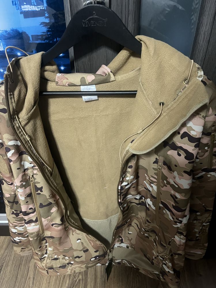 Тактична. Військова куртка мультикам Outsideca soft shell. Софтшел