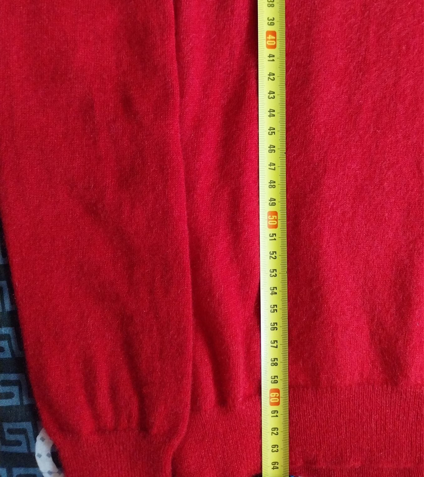 Sweter z kaszmiru 100% w czerwonym kolorze S