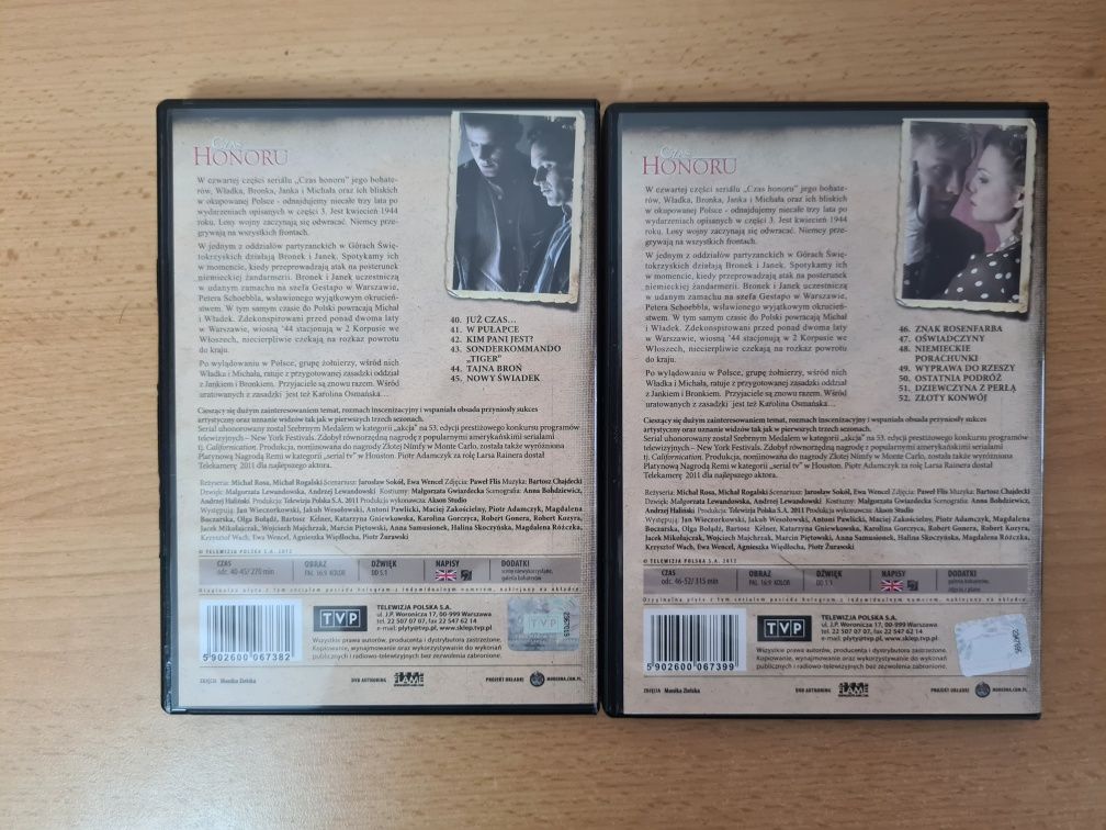 Czas honoru 4x DVD sezon czwarty