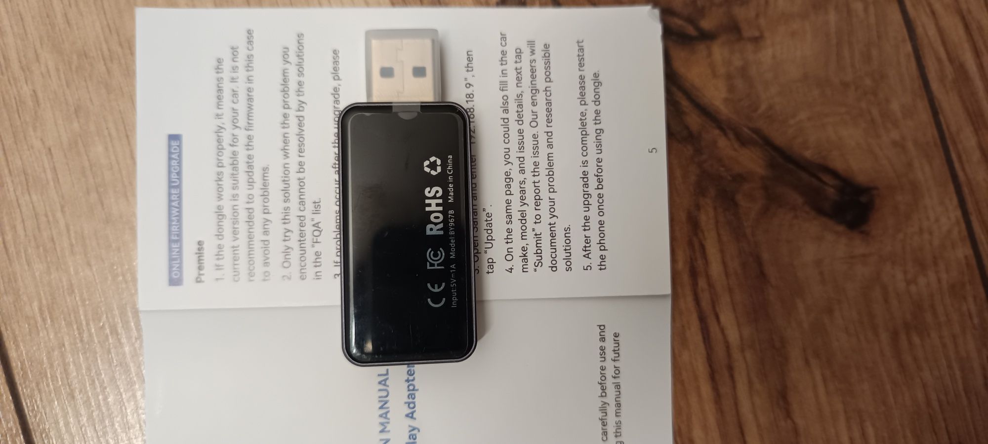 Adapter 2in1 CarPlay i Android Auto  Mini wireless