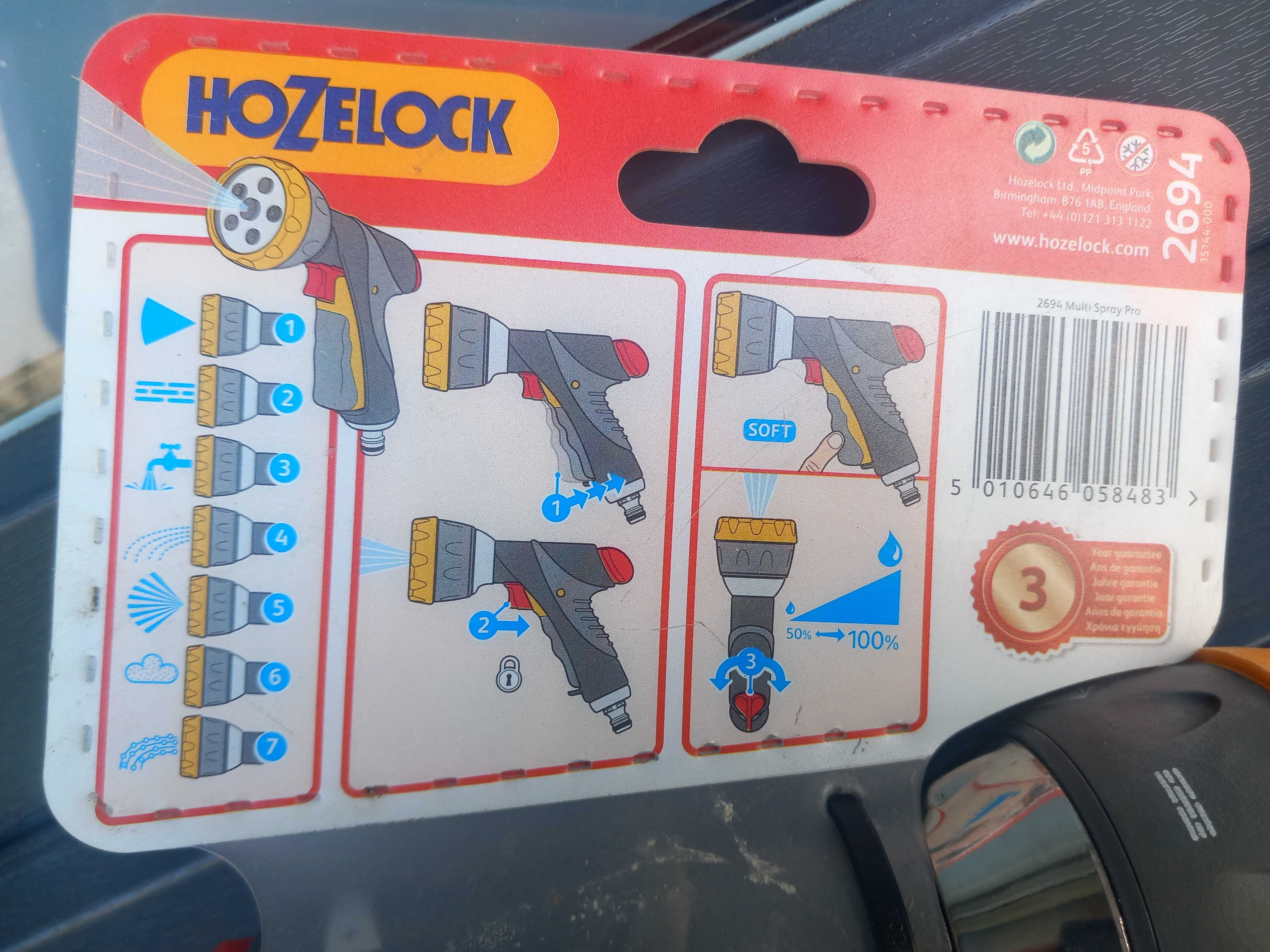 Pistolet zraszający do podlewania Hozelock 7 funkcji pracy !!