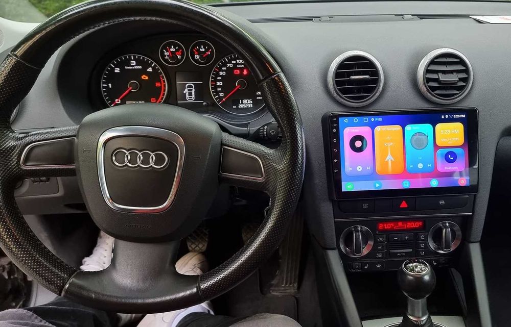Rádio 2DIN 9" [4+32GB] • AUDI A3 • (2003 a 2012) • Android • GPS / 8P