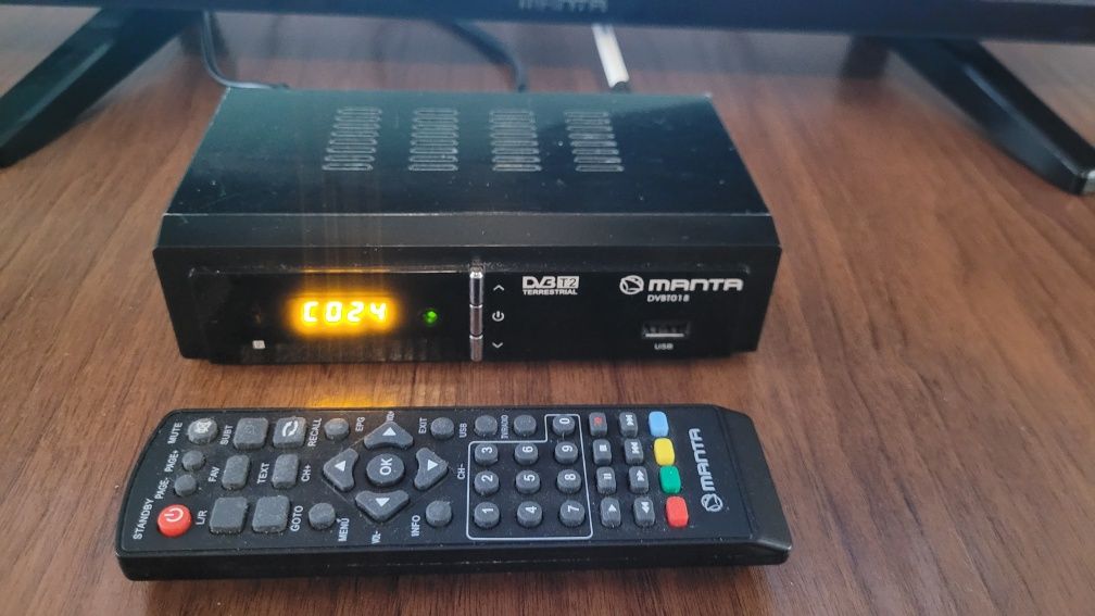 Manta tuner DVB-T2 MPEG4 Hdmi USB