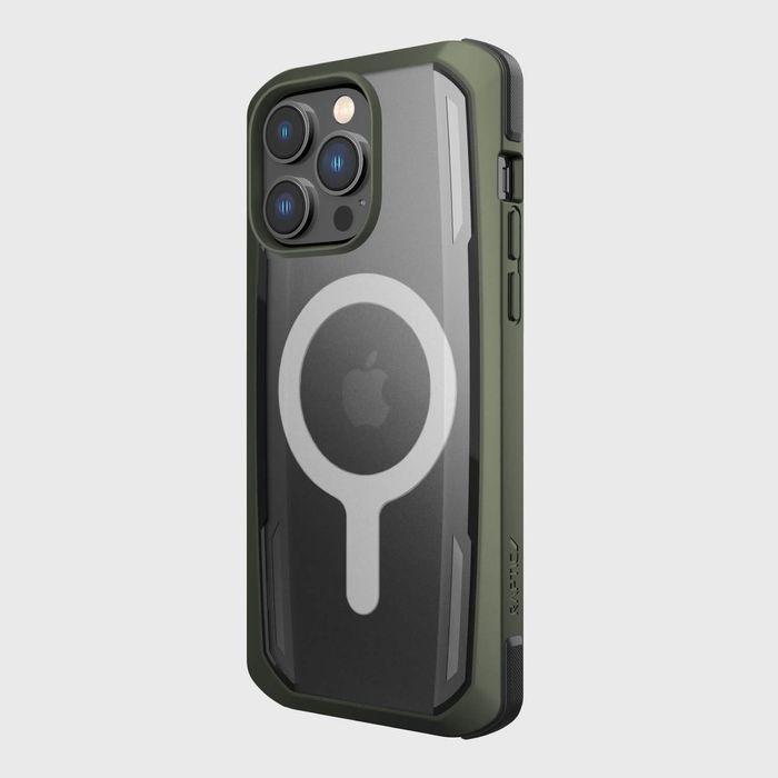 Etui Raptic X-Doria Secure do iPhone 14 Pro z MagSafe, Zielony