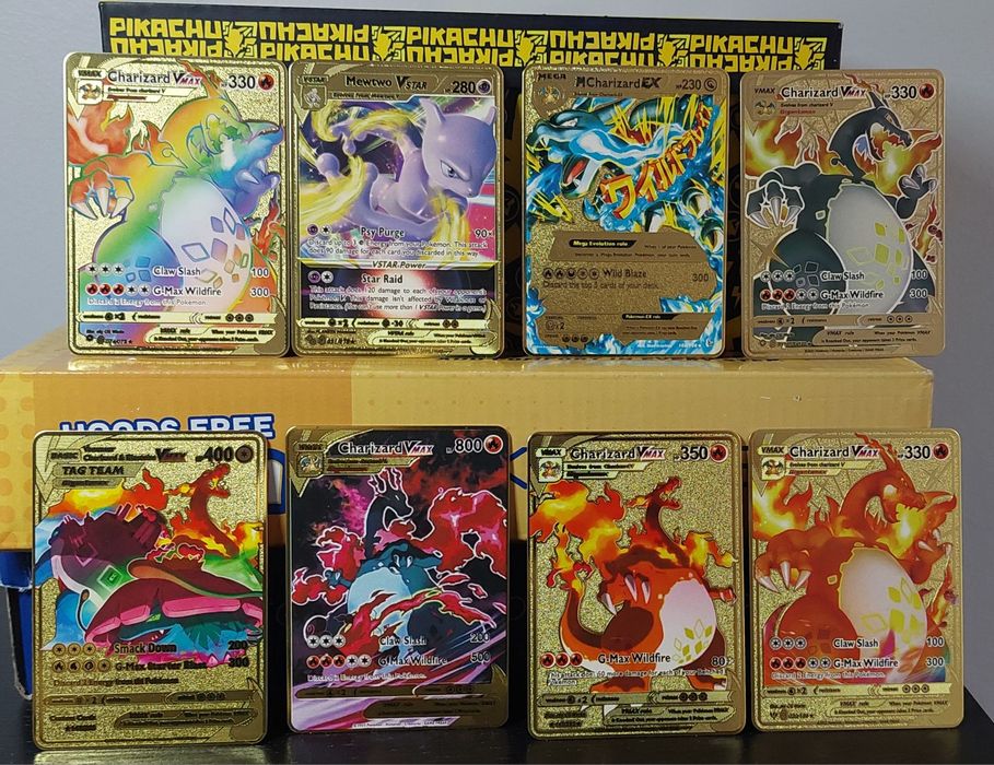 Cartas de Metal Pokemon feitas em Metal Verdadeiro NOVAS
