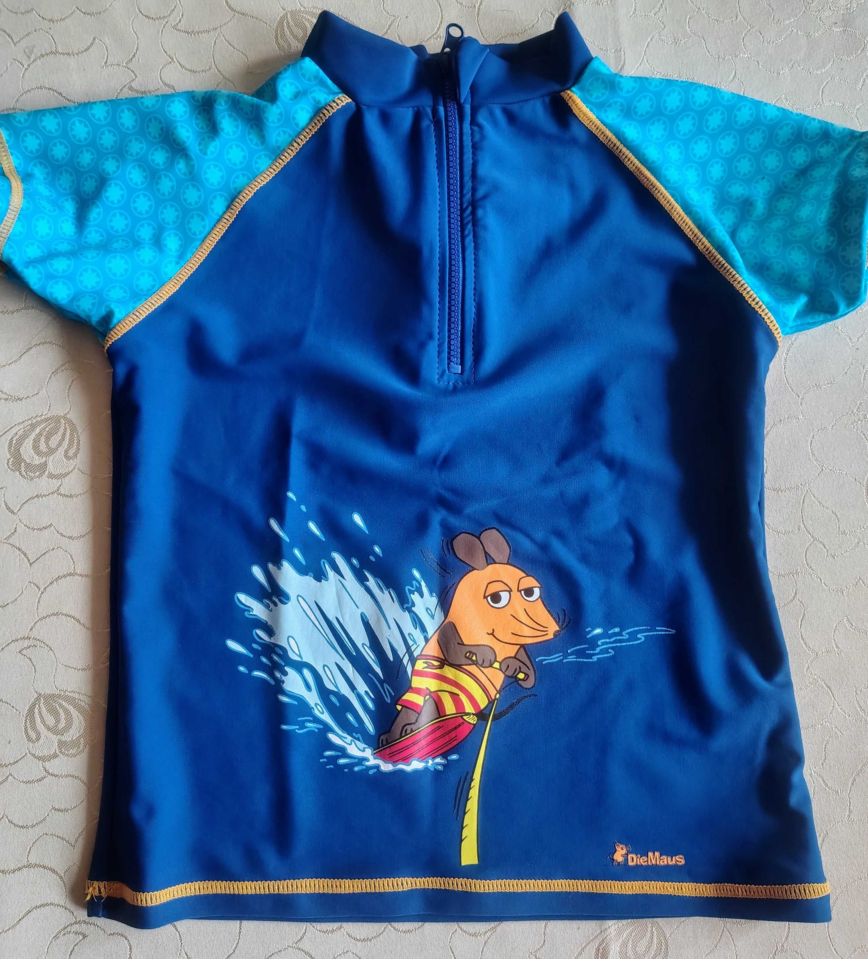 Koszulka basenowa kąpielowa 122/128 unisex