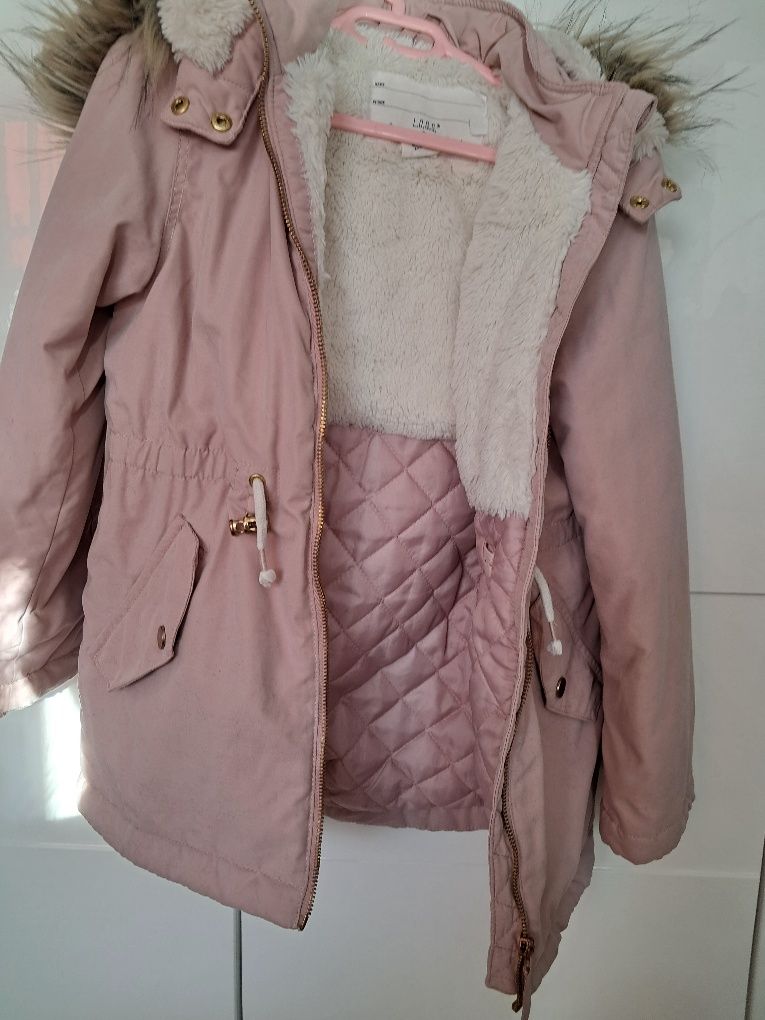 Kurteczka Kurtka parka wiosenna 128 cm H&M