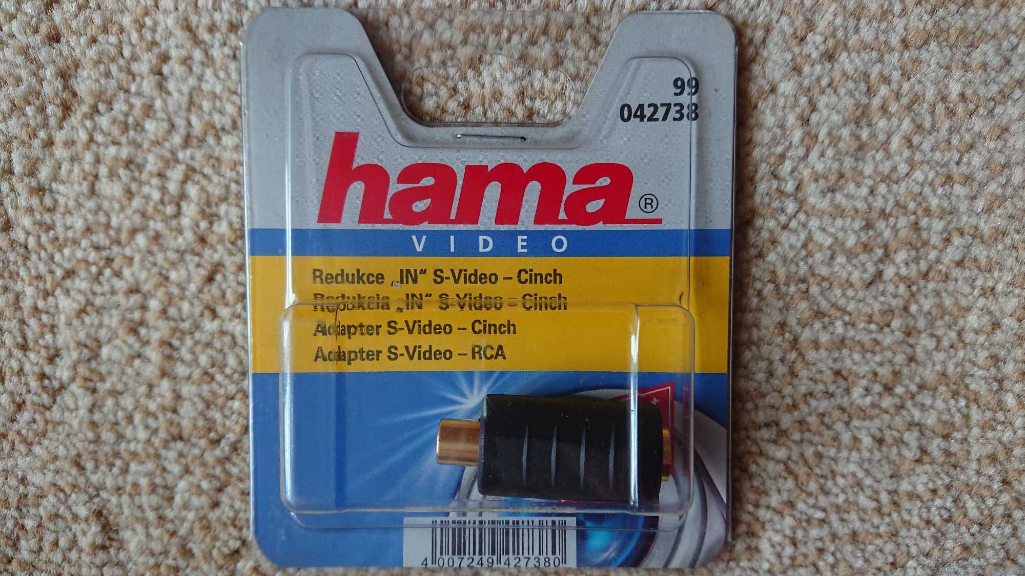 Adapter gniazdo S-Video - gniazdo Cinch Gold Hama 3 sztuki