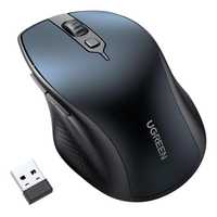Bezprzewodowa mysz Ugreen ergonomiczna Bluetooth 2.4 GHz niebieska