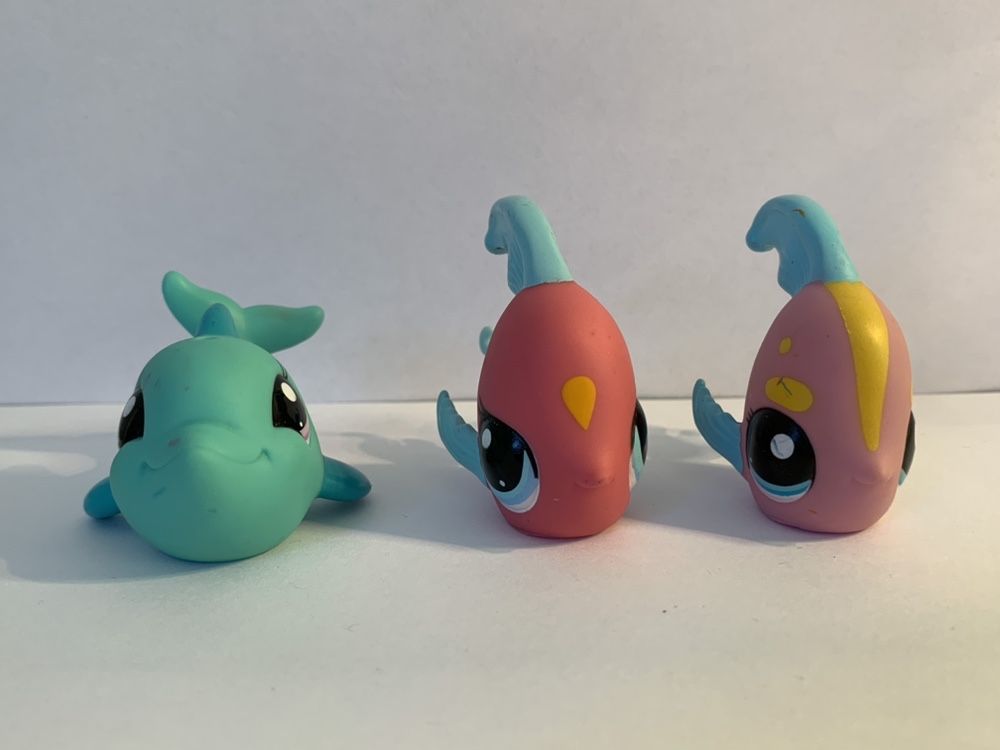 LPS Littlest Pet Shop - figurki rybki i delfin