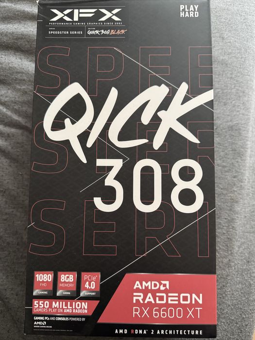 XFX Speedster QICK 308 BLACK – Radeon RX 6600 XT 8GB GDDR6