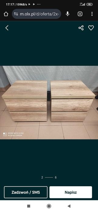 2x Szafki Nocne, PIĘKNE, --> OKAZJA