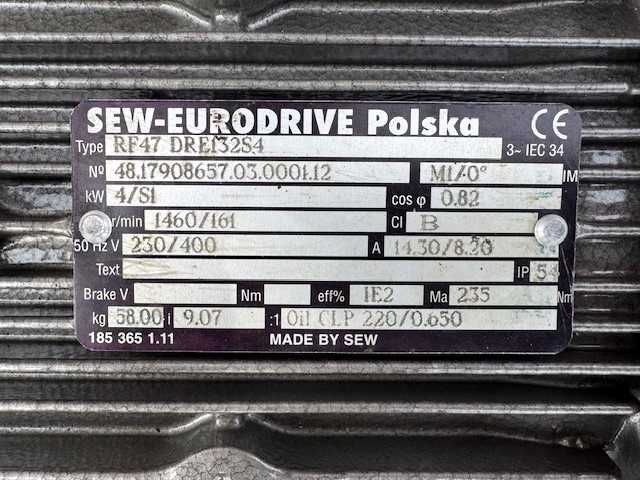 Pompa śrubowa ślimakowa spożywcza TOFAMA 50 PSRPM