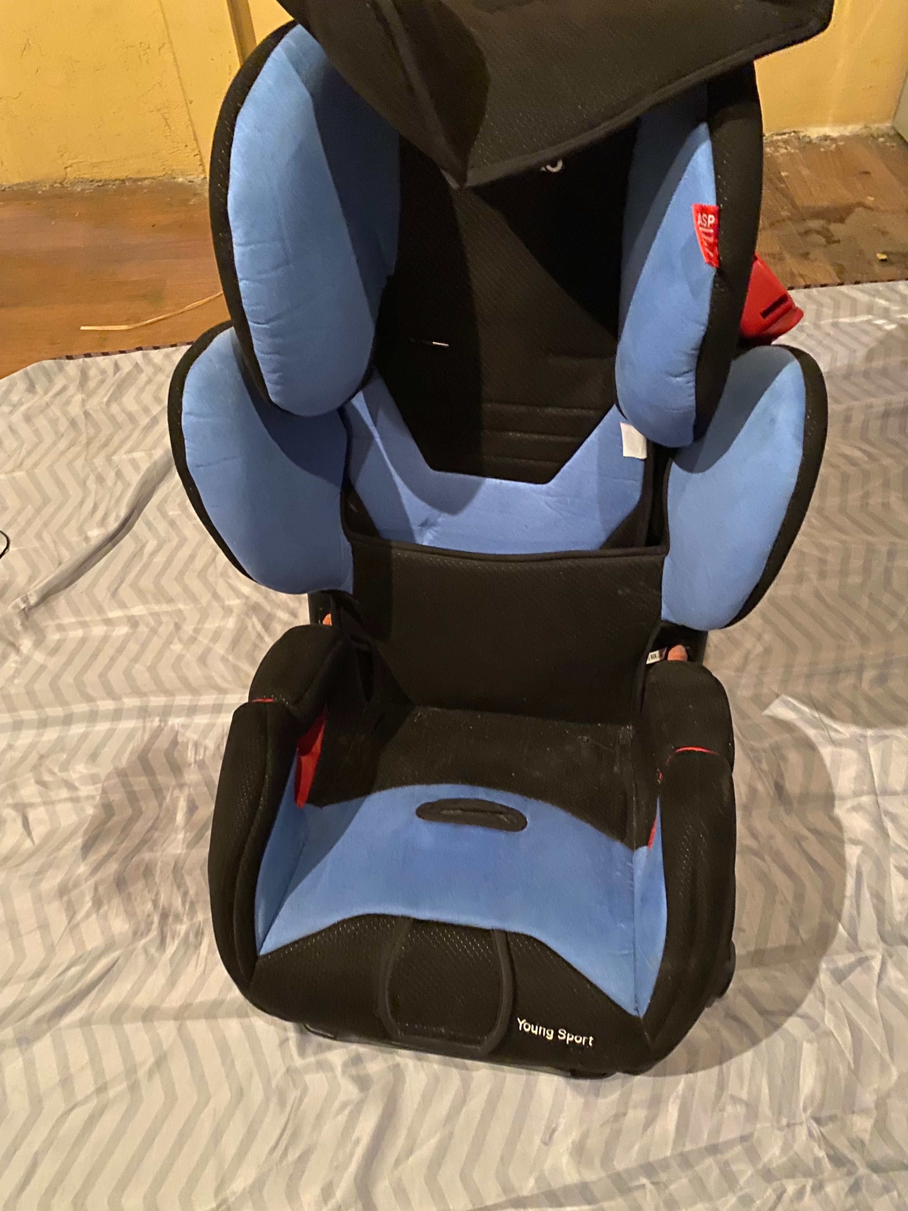 Детское автокресло с ремнями Recaro 9-18 кг