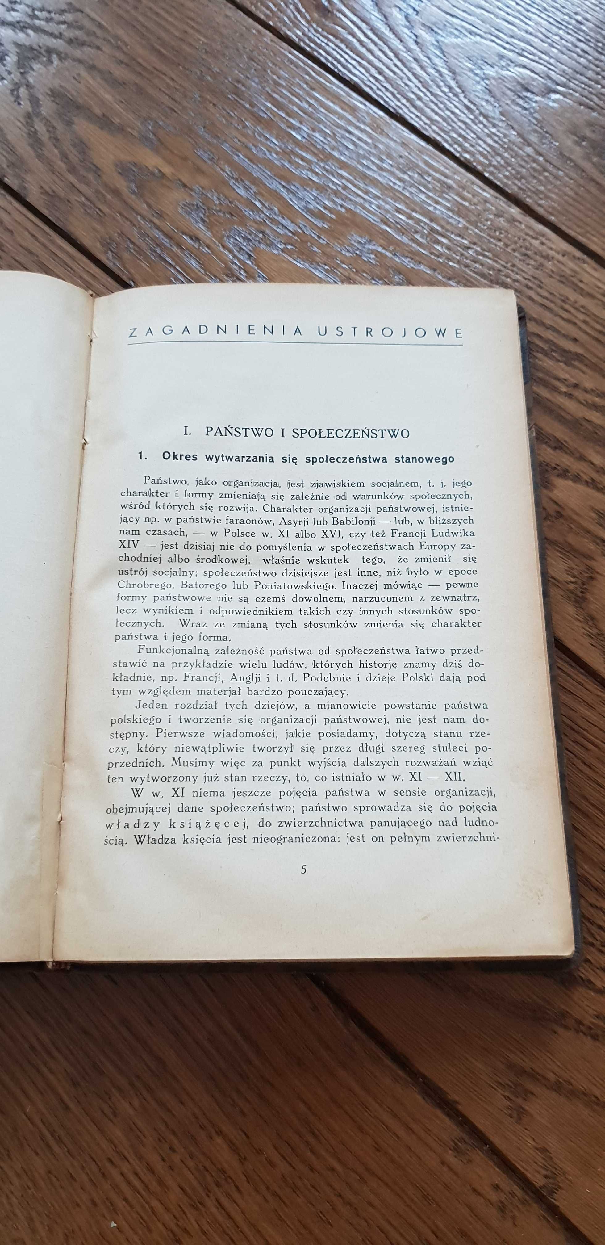 Książka rok 1934 "Polska w rozwoju dziejowym" St. Arnold