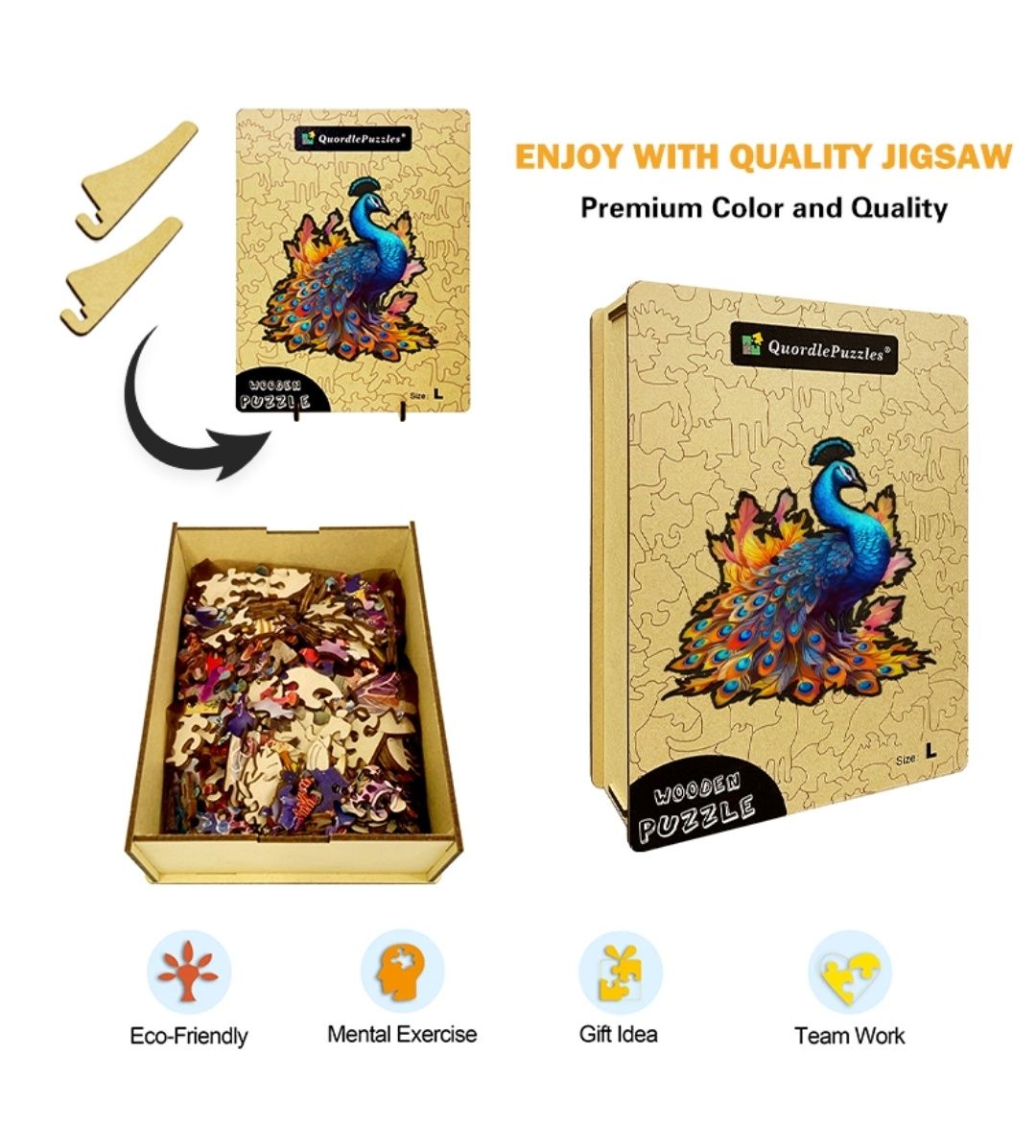 Zestaw Puzzli Quordle Puzzles rozmiar S nowy okazja na prezent