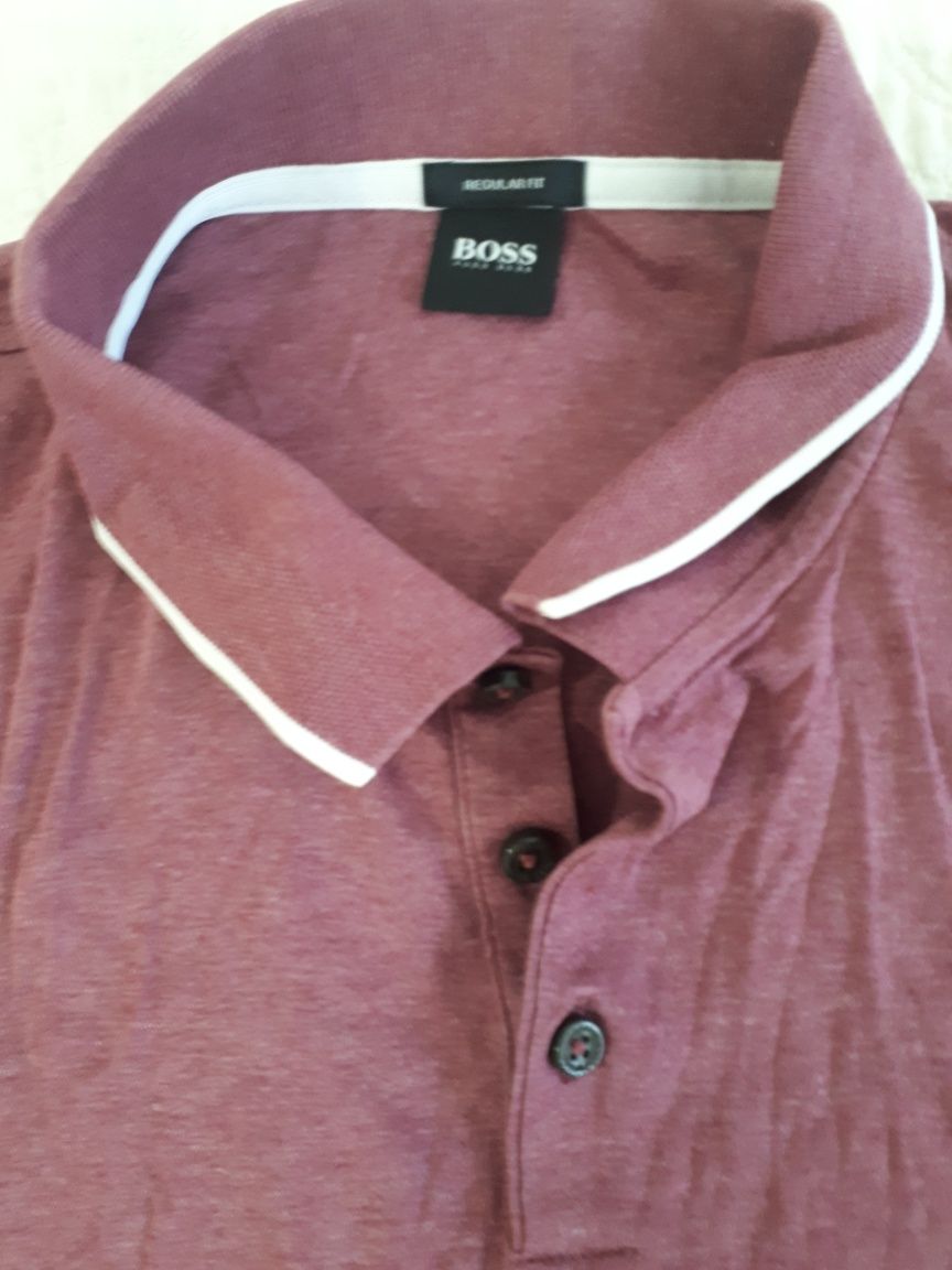 Koszulka Polo Hugo Boss bordo XL oryginalna