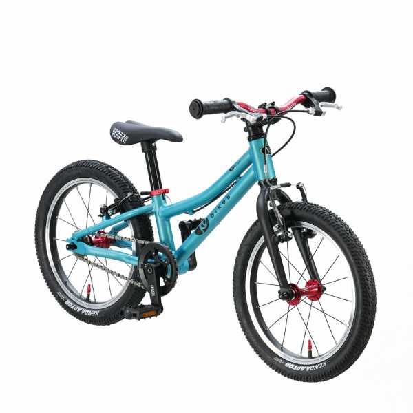 KUbikes 16S MTB turkusowo czerwony ultralekki rower 16 dla dzieci
