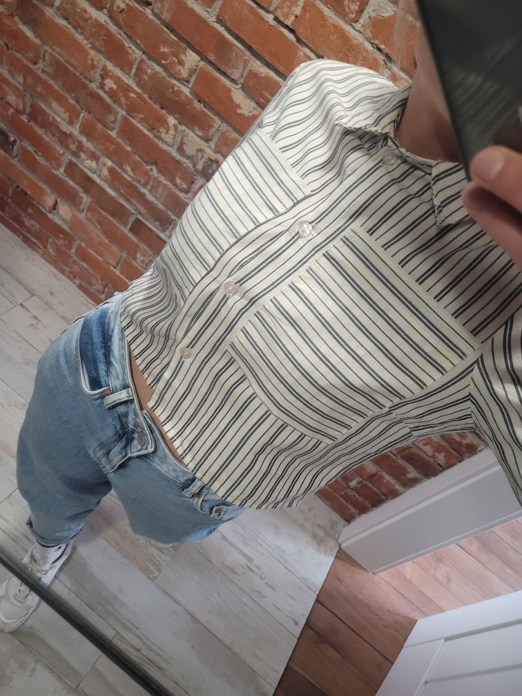 Koszula oversize crop top Asos