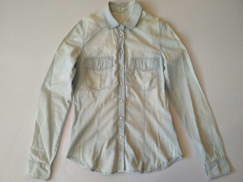 Koszula 100% bawełna 34 XS Pimkie niebieska