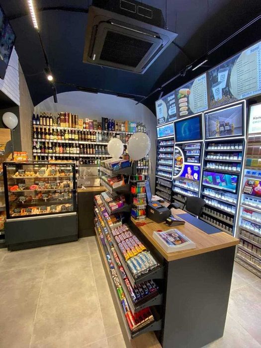 Стелажі, торгове обладнання, полиці, касові бокси в магазин