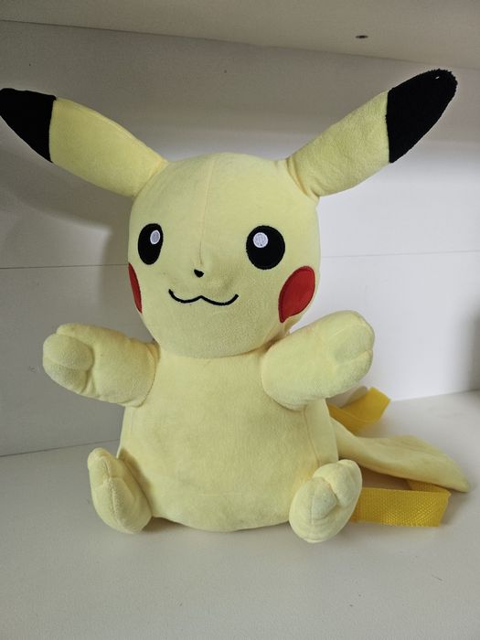 Duży pluszowy żółty plecak Pokemon Pikachu 35cm