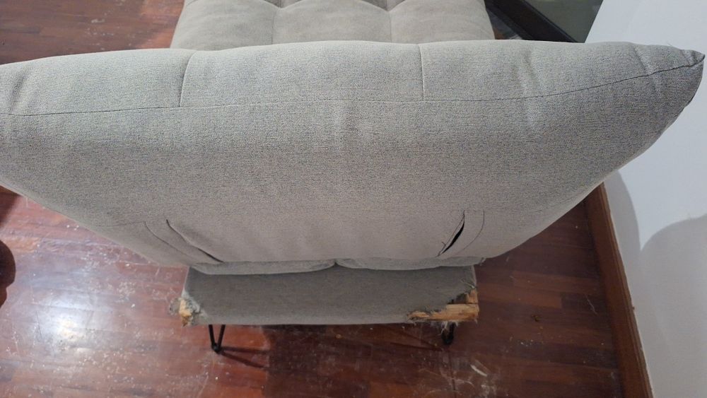 chaise longue cinza para recuperar