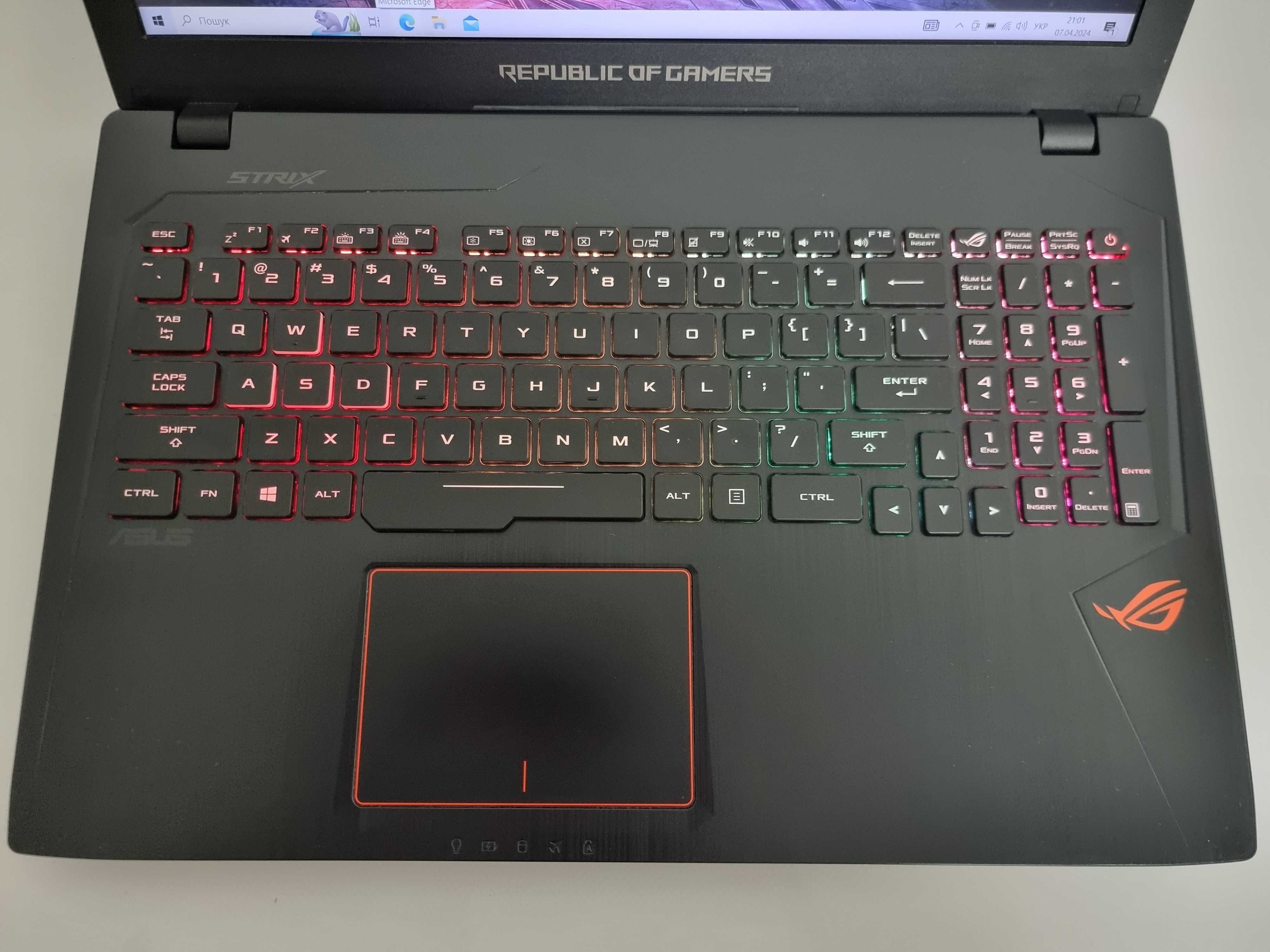 Asus ROG GL553VD i5 7300HQ/GTX 1050/RAM 16GB/SSD 512+1TB