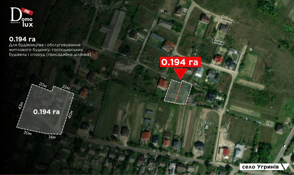 Популярна локація, обжитий масив. Підійде під будівництво котеджів.